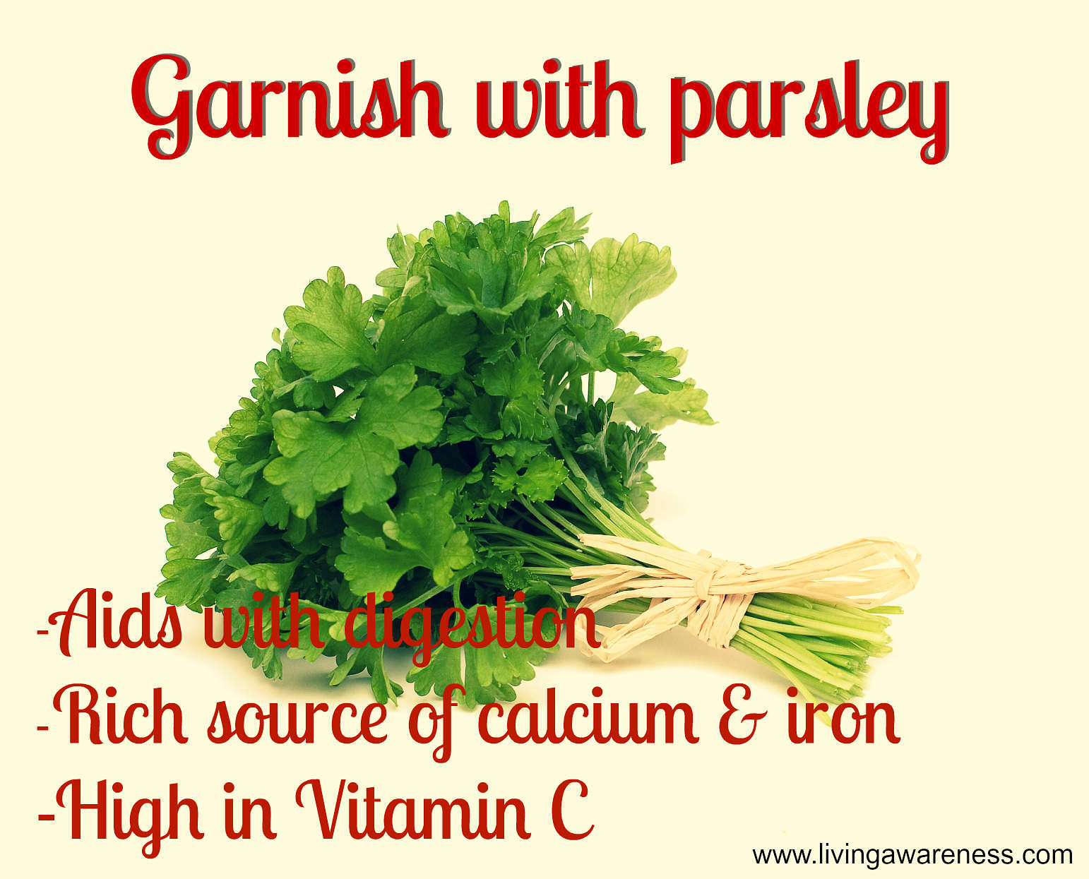 Why You Should Garnish with Parsley