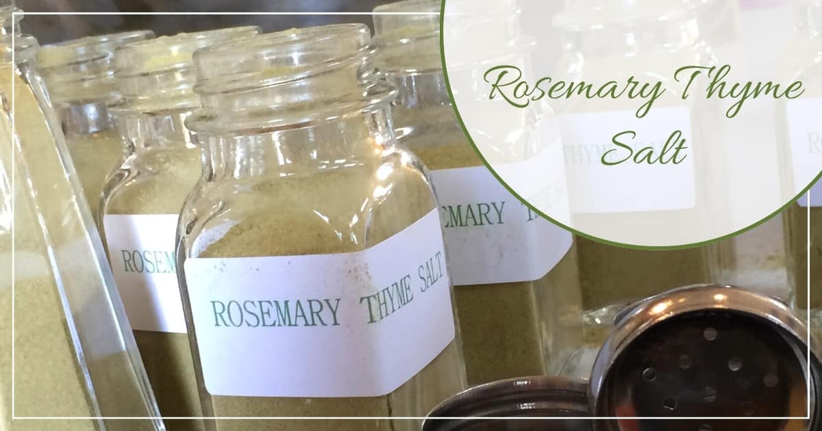 Rosemary Thyme Salt Recipe