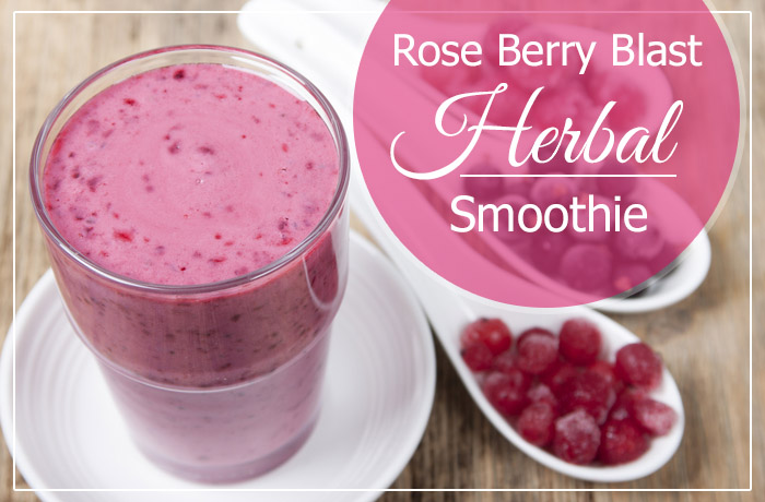 Rose Berry Blast Herbal Smoothie