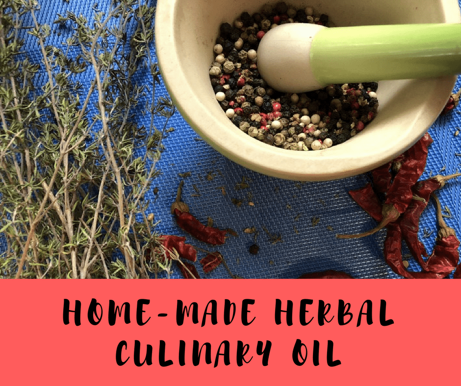 Home-made Culinary Herbal Oil