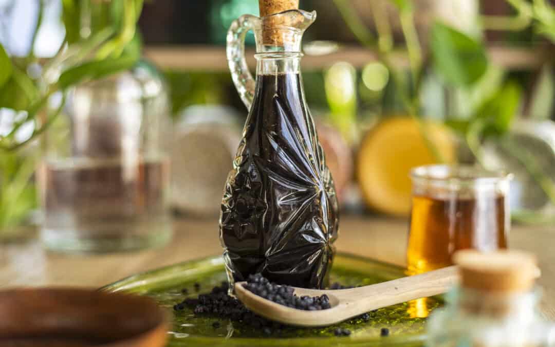 Elderberry Juniper Syrup for the Masses