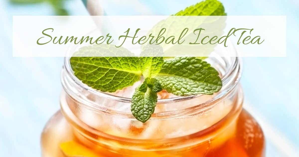 summer herbal iced tea