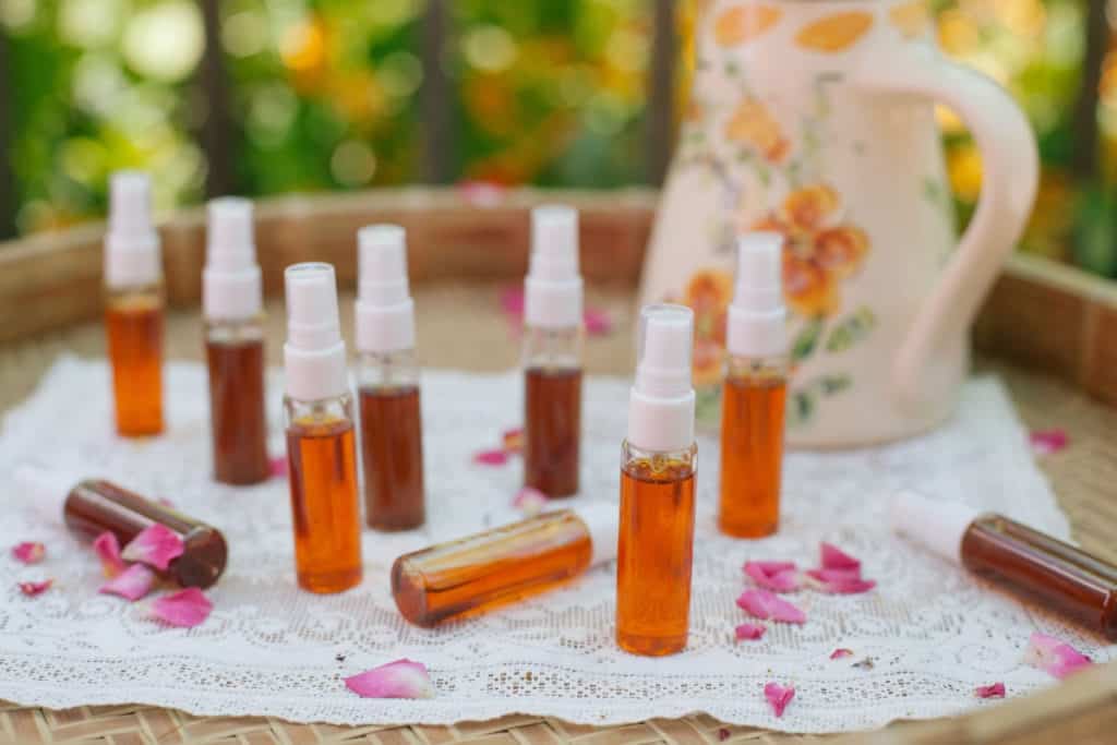 herbal oil applicators: spot treatment spray bottle
