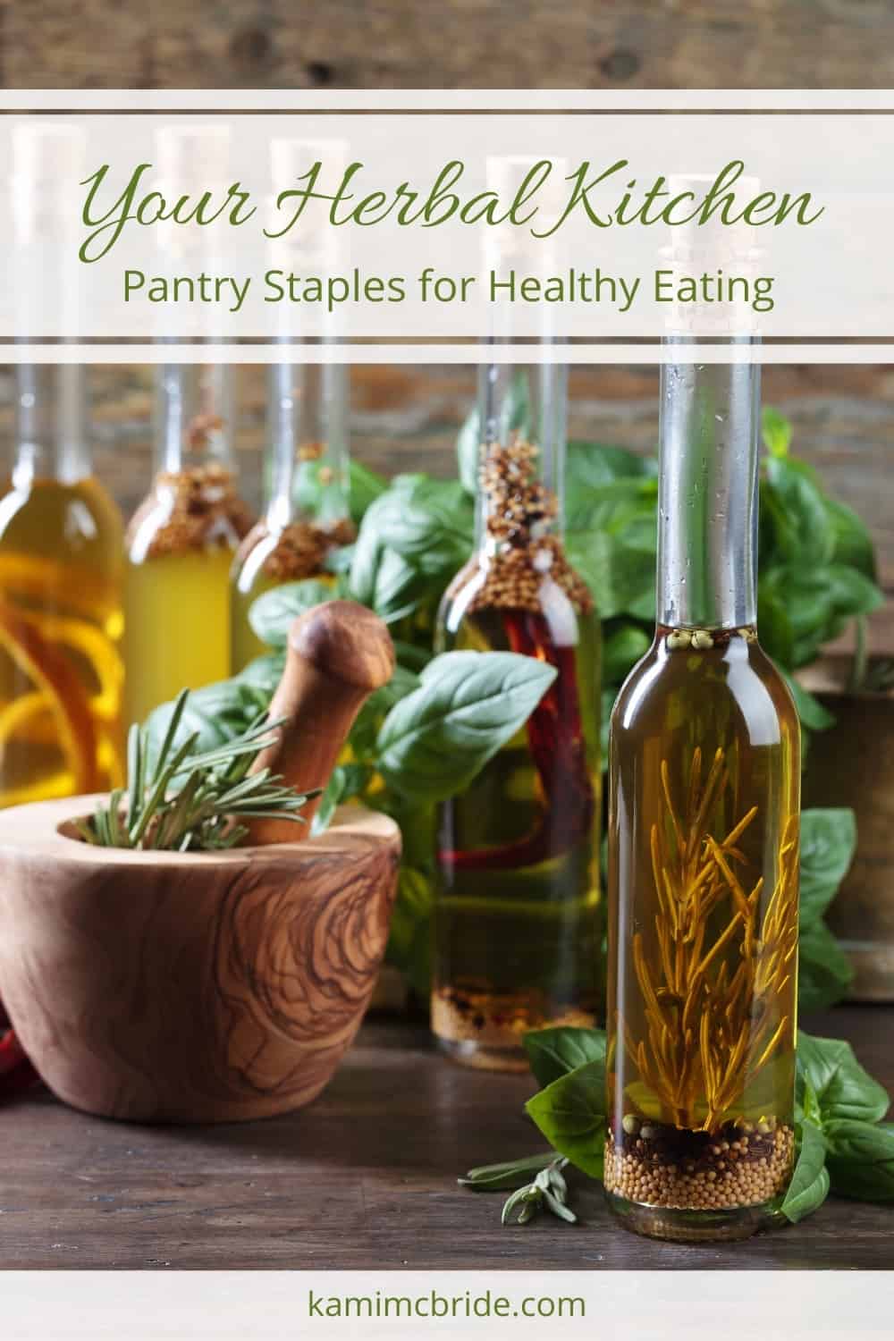 herbal kitchen and pantry staples