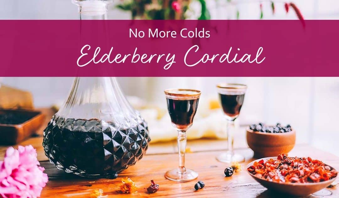 Prevent Colds and Flu With This Herbal Elderberry Cordial Recipe
