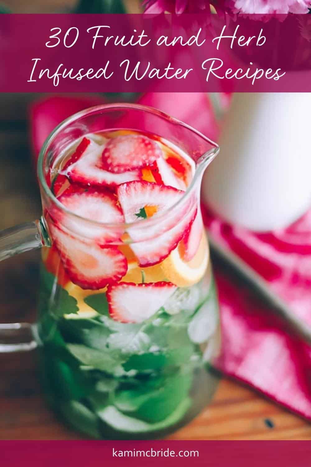 30 fruit and herb infused water recipes