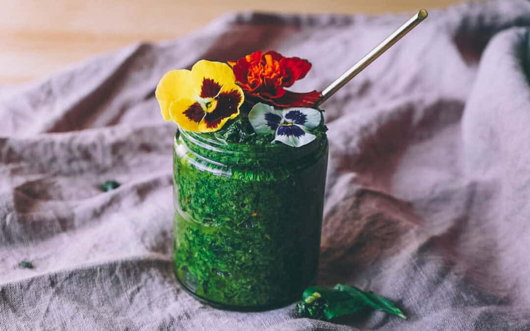 Edible Flowers Pesto Recipe
