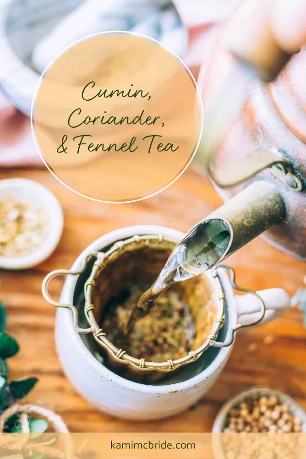 cumin, coriander, fennel tea