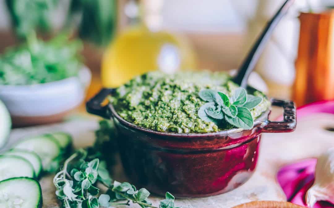 summer garden pesto