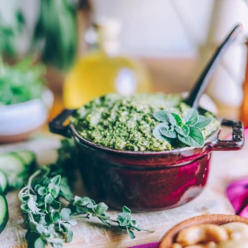 summer garden pesto