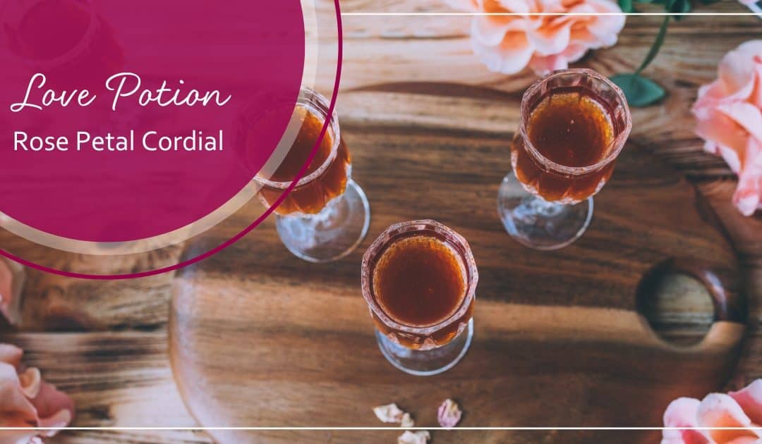 Love Potion Rose Petal Cordial Recipe