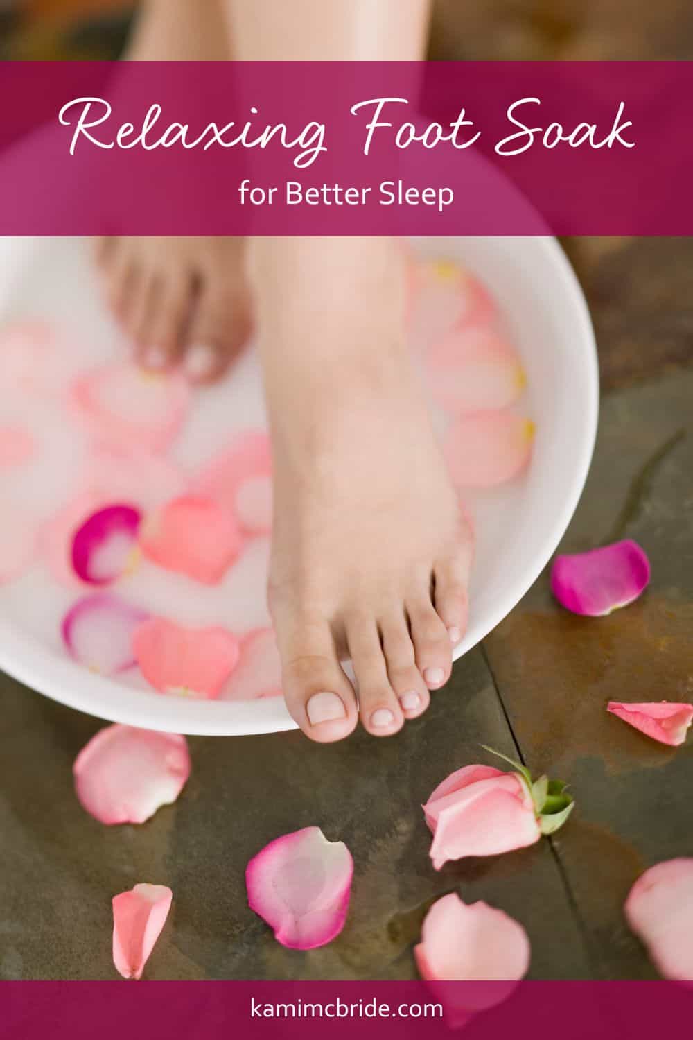 foot soak for better sleep