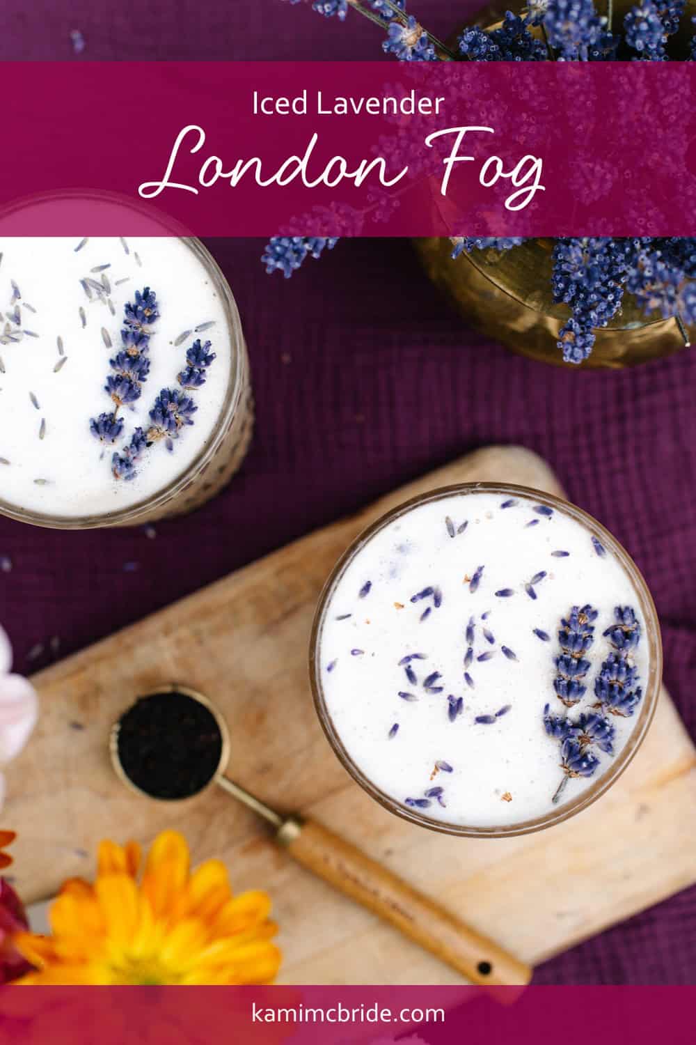 iced lavender London fog recipe