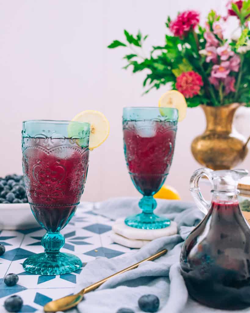 blueberry shrub drinking vinegar