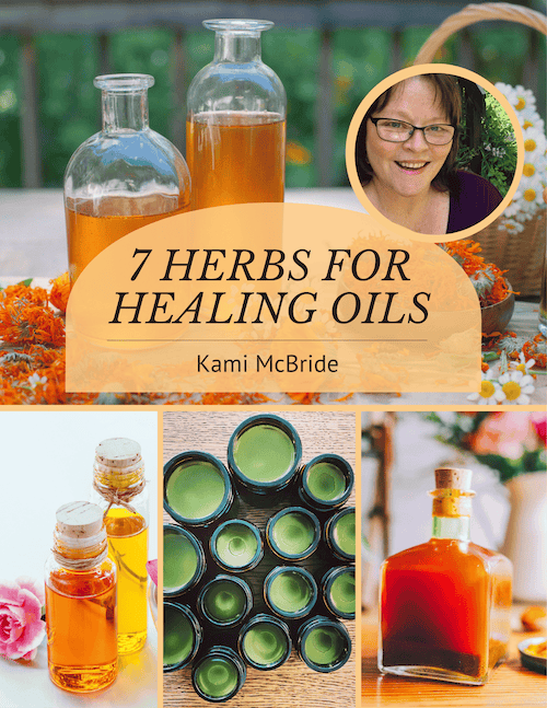 Request your free copy of 7 Herbs for Healing Oils by Kami McBride